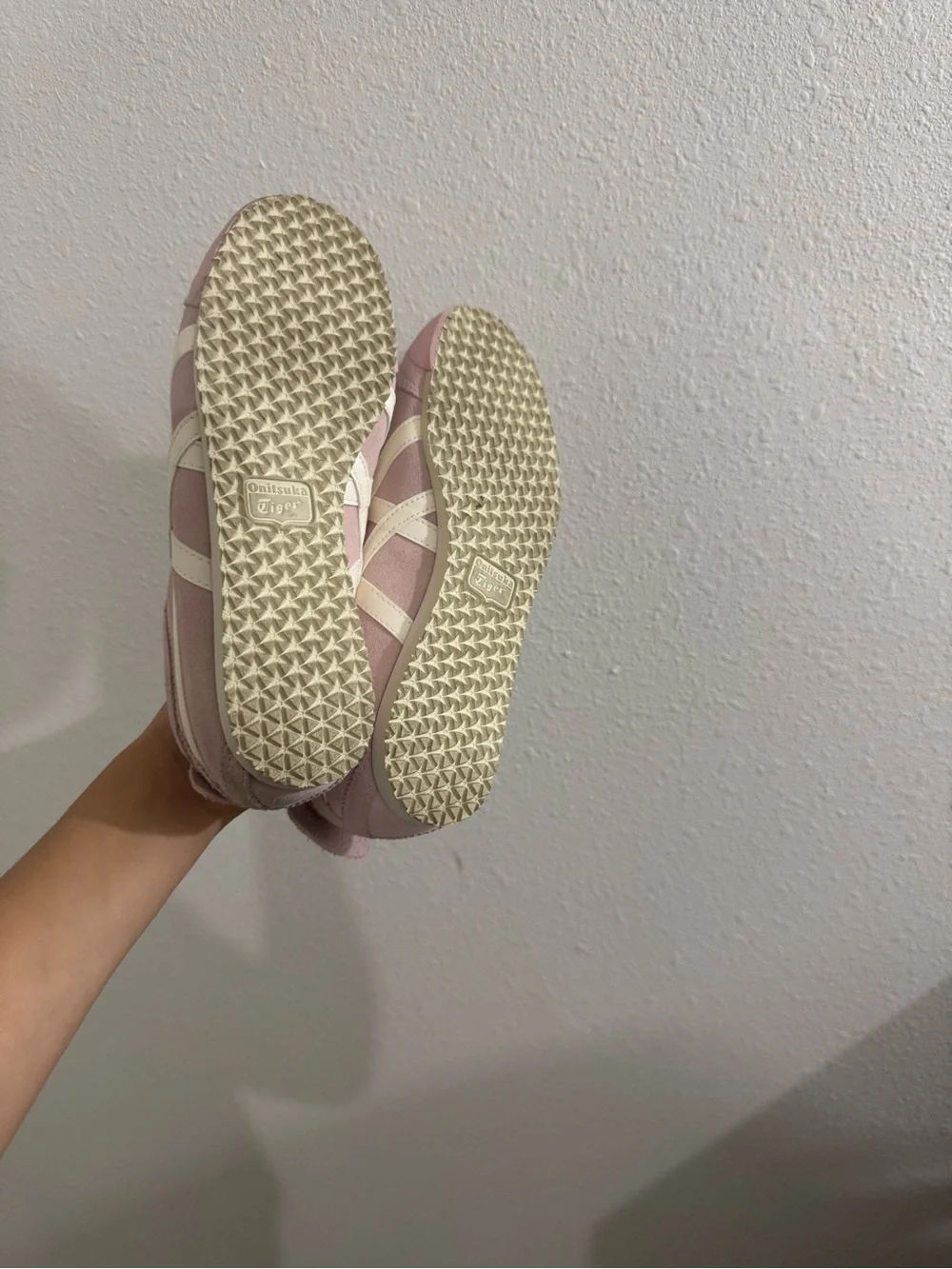 Pink onitsuka shoes